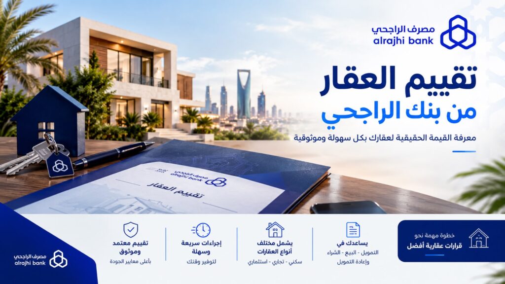 تقييم العقار في بنك الراجحي